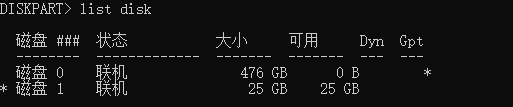 查看我们的虚拟磁盘文件